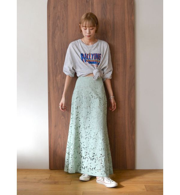 Ungrid「カットワークレーススカート」|スカート|