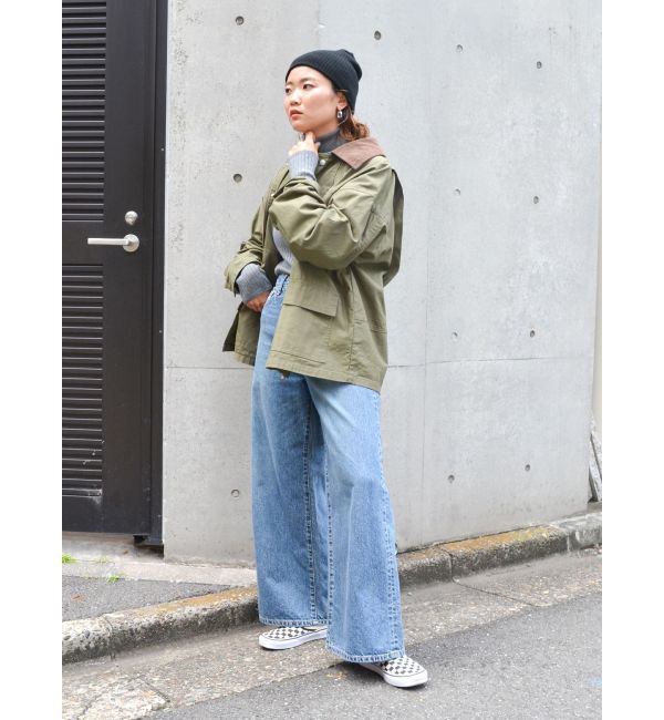 Ungrid「コーデュロイコンビカバーオール」|ブルゾン・スタジャン|