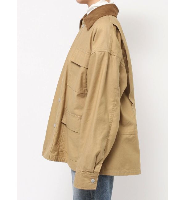 Ungrid「コーデュロイコンビカバーオール」|ブルゾン・スタジャン|