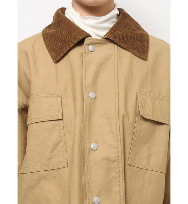 Ungrid「コーデュロイコンビカバーオール」|ブルゾン・スタジャン|