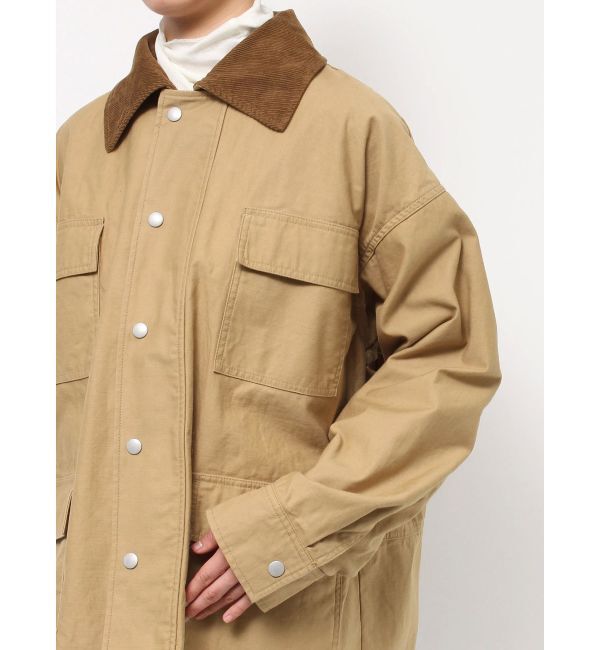 Ungrid「コーデュロイコンビカバーオール」|ブルゾン・スタジャン|