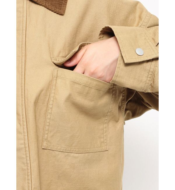 Ungrid「コーデュロイコンビカバーオール」|ブルゾン・スタジャン|