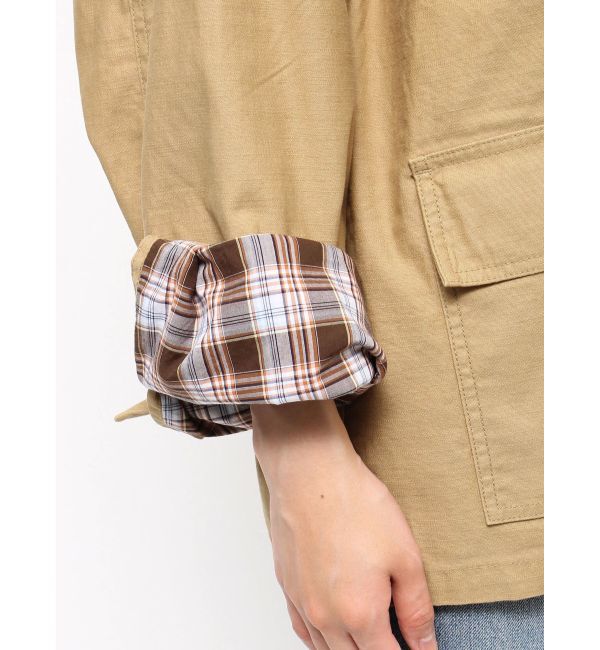 Ungrid「コーデュロイコンビカバーオール」|ブルゾン・スタジャン|