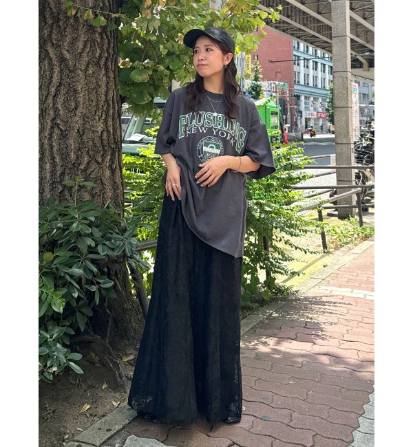 Ungrid「カレッジロゴビッグTee」|Tシャツ・カットソー|