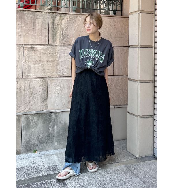 Ungrid「カレッジロゴビッグTee」|Tシャツ・カットソー|