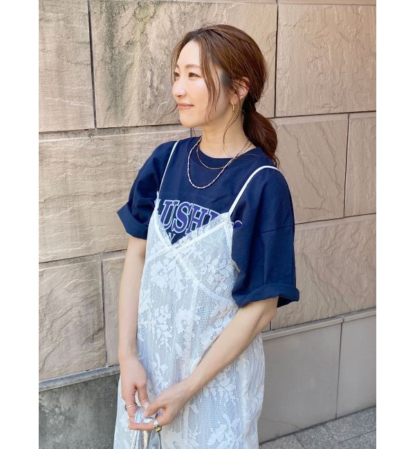 Ungrid「カレッジロゴビッグTee」|Tシャツ・カットソー|