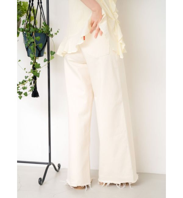 Ungrid「カットオフバギールーズデニム」|デニム|