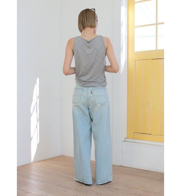 Ungrid「カットオフバギールーズデニム」|デニム|