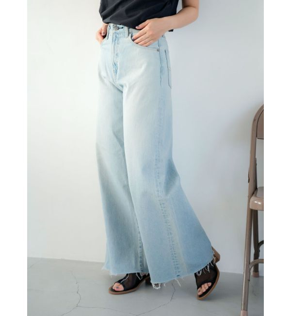 Ungrid「カットオフバギールーズデニム」|デニム|