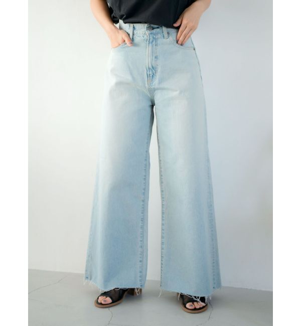 Ungrid「カットオフバギールーズデニム」|デニム|