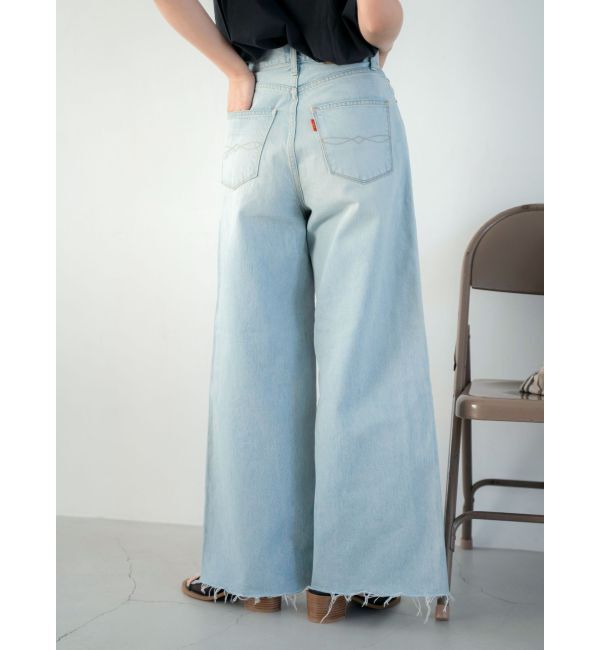 Ungrid「カットオフバギールーズデニム」|デニム|