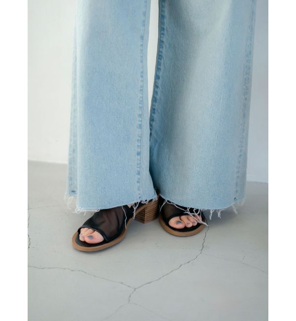 Ungrid「カットオフバギールーズデニム」|デニム|