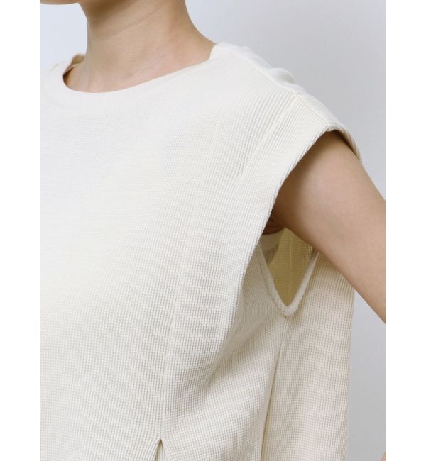 Ungrid「バックスリットワッフルタンクトップ」|タンクトップ|