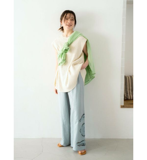 Ungrid「バックスリットワッフルタンクトップ」|タンクトップ|