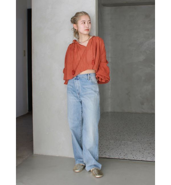 Ungrid「メッシュコンビショートブラウス」|シャツ・ブラウス|