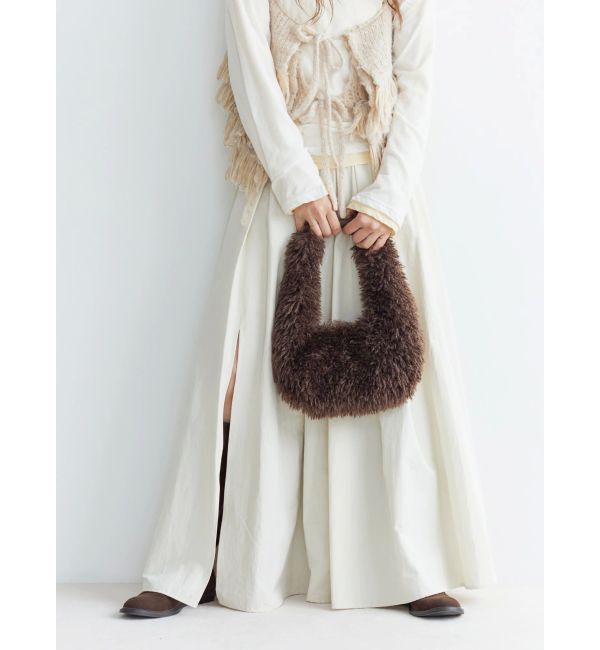 Ungrid「フェイクファーラウンドハンドバッグ」|その他|