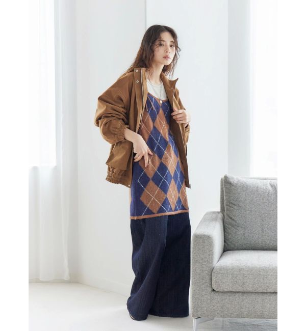 Ungrid「ハイウエストバギーデニム」|デニム|