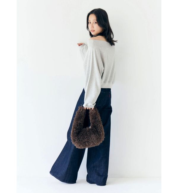 Ungrid「ハイウエストバギーデニム」|デニム|