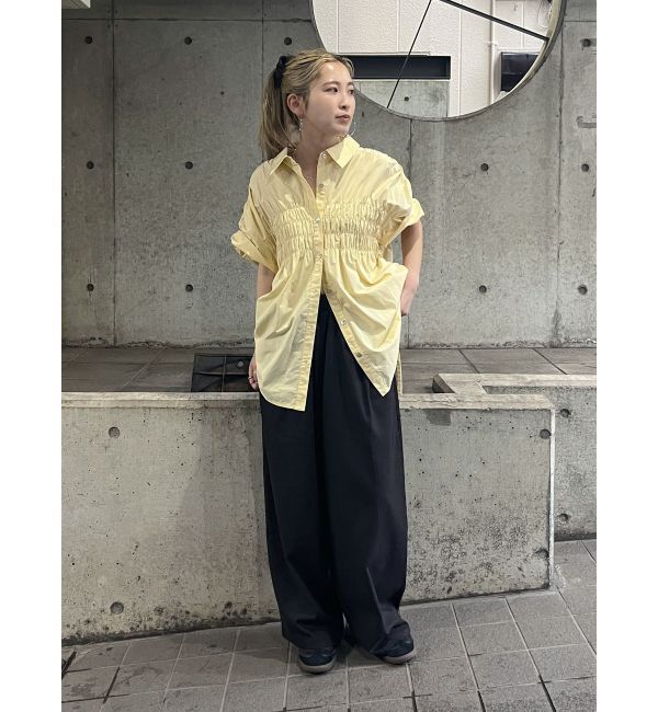 Ungrid「リネン混カーブラフパンツ」|その他|