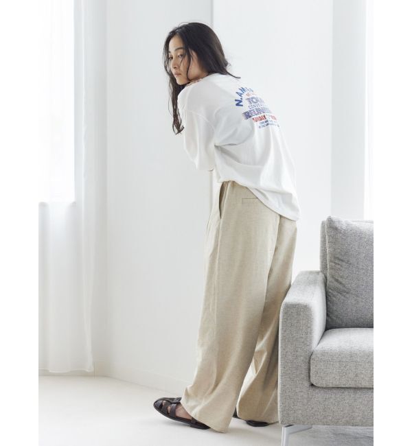 Ungrid「リネン混カーブラフパンツ」|その他|