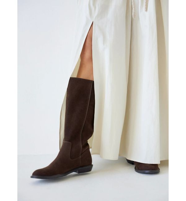 Ungrid「フェイクスウェードロングブーツ」|ロングブーツ|