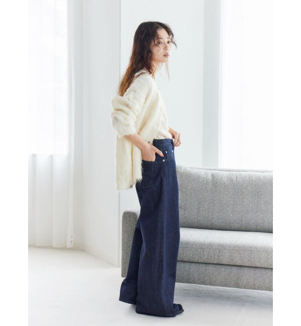 Ungrid「【WEB限定】カラールーズニットカーデ」|カーディガン|