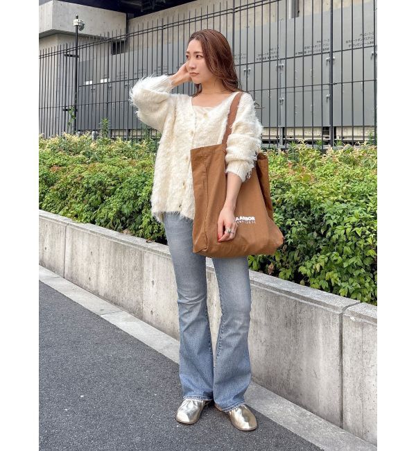 Ungrid「【WEB限定】カラールーズニットカーデ」|カーディガン|