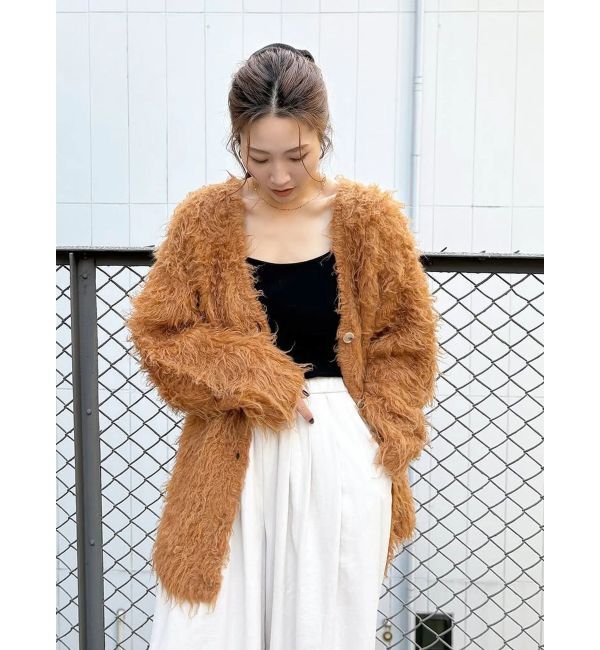 Ungrid「起毛ニットアンサンブル」|カーディガン|