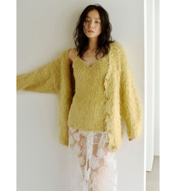 Ungrid「起毛ニットアンサンブル」|カーディガン|