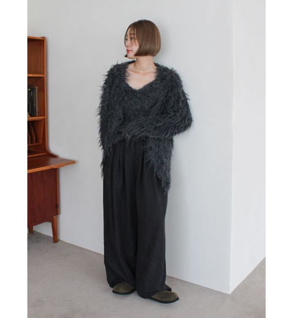 Ungrid「起毛ニットアンサンブル」|カーディガン|