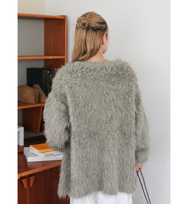 Ungrid「起毛ニットアンサンブル」|カーディガン|