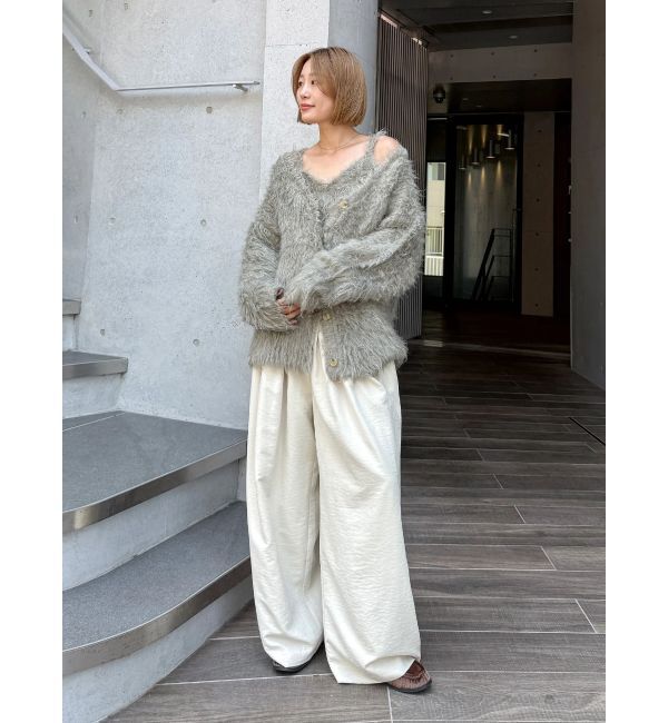 Ungrid「起毛ニットアンサンブル」|カーディガン|