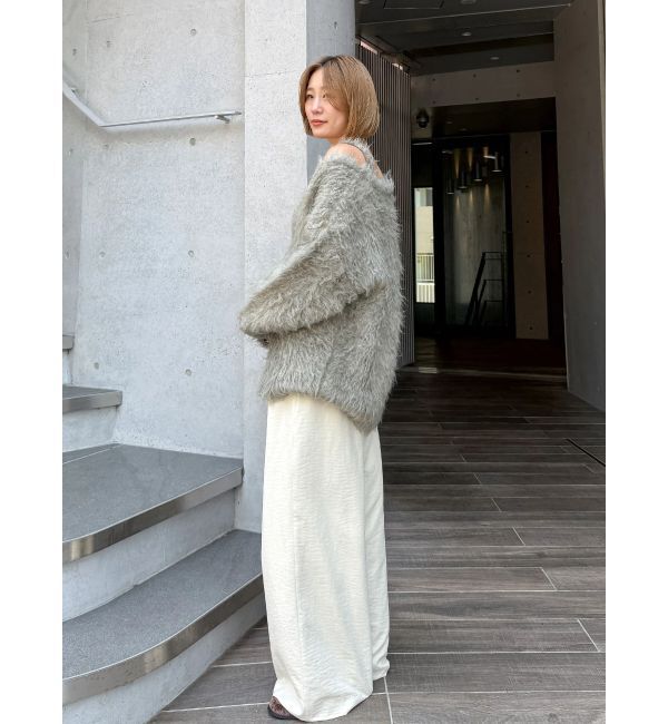 Ungrid「起毛ニットアンサンブル」|カーディガン|