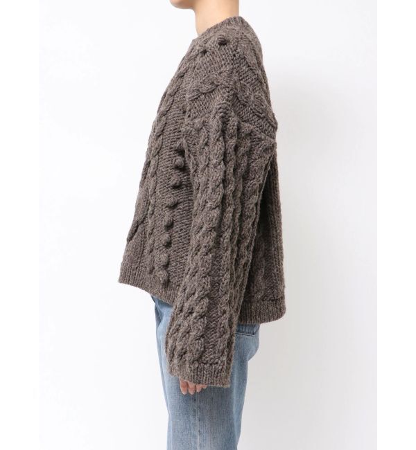 Ungrid「ルーズスリーブケーブルニット」|ニット・セーター|