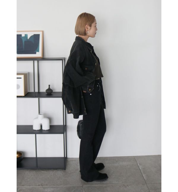 Ungrid「ハイウエストストレッチフィットフレアデニム」|デニム|