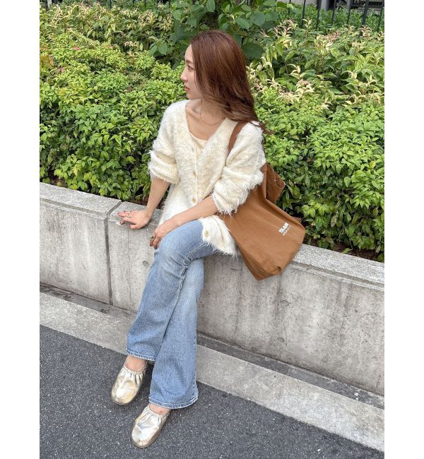 Ungrid「ハイウエストストレッチフィットフレアデニム」|デニム|