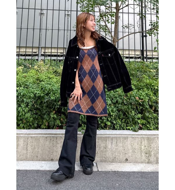 Ungrid「ハイウエストストレッチフィットフレアデニム」|デニム|