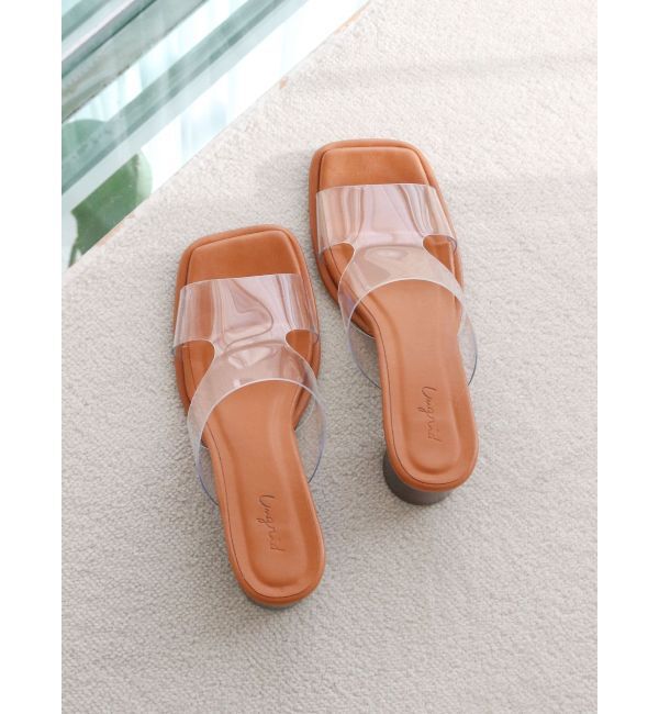 Ungrid「カットデザインヒールサンダル」|サンダル|