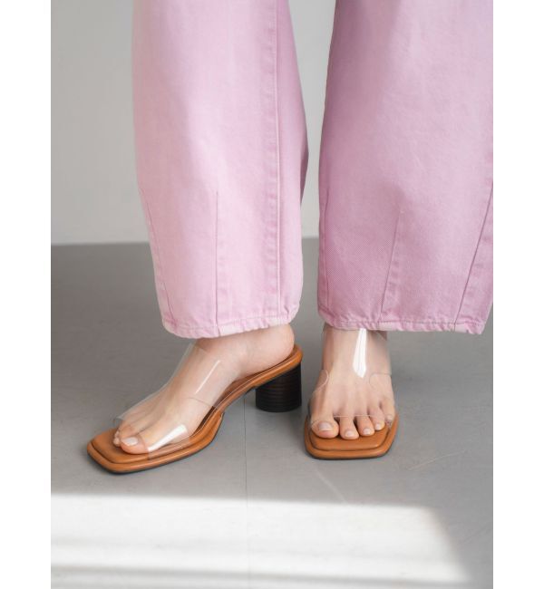 Ungrid「カットデザインヒールサンダル」|サンダル|