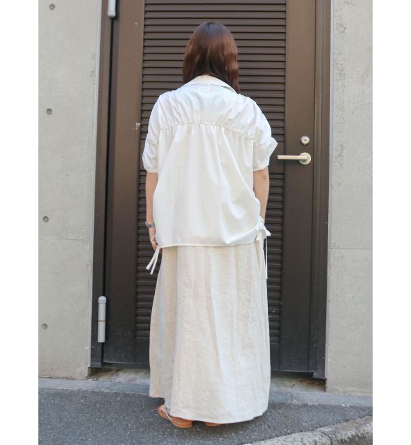 Ungrid「ハーフスリーブギャザーシャツ」|シャツ・ブラウス|