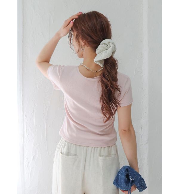 Ungrid「ショルダーデザインシアーTee」|Tシャツ・カットソー|
