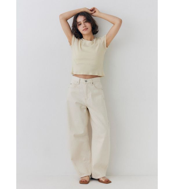 Ungrid「ショルダーデザインシアーTee」|Tシャツ・カットソー|