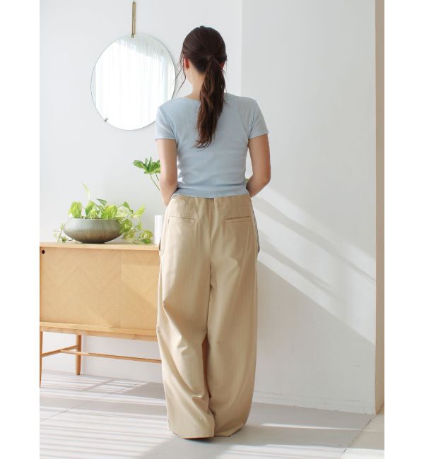 Ungrid「ショルダーデザインシアーTee」|Tシャツ・カットソー|