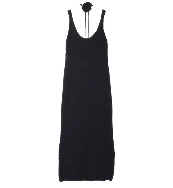 LAGUNAMOON「コサージュニットノースリーブワンピース」|ワンピース|