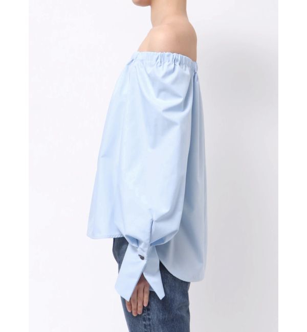 LAGUNAMOON「オフショルダー裾バイカラーブラウス」|シャツ・ブラウス|