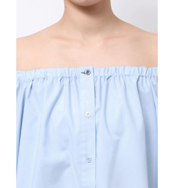 LAGUNAMOON「オフショルダー裾バイカラーブラウス」|シャツ・ブラウス|