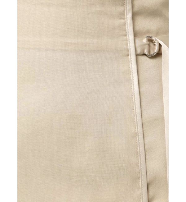 LAGUNAMOON「サテンパイピングシアーIラインスカート」|スカート|