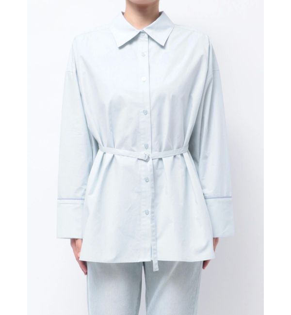 LAGUNAMOON「バイカラーワイドスリーブハートボタンシャツ」|シャツ・ブラウス|