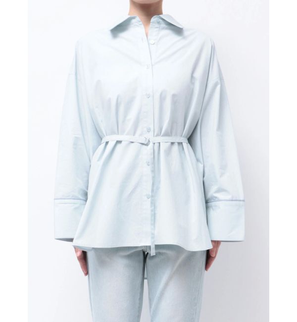 LAGUNAMOON「バイカラーワイドスリーブハートボタンシャツ」|シャツ・ブラウス|