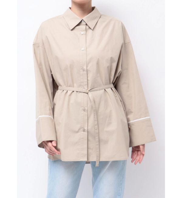 LAGUNAMOON「バイカラーワイドスリーブハートボタンシャツ」|シャツ・ブラウス|